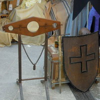Capdepera Schild und mittelalterlichen stock