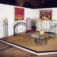 Cadira, candelabros i faristol